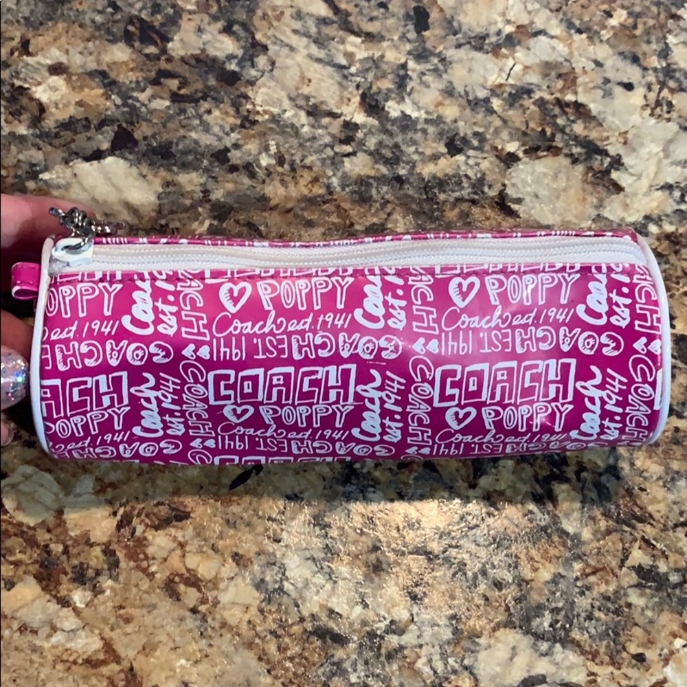 Coach pencil bag
